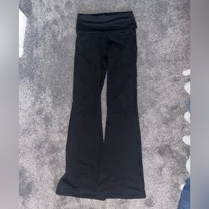 Offline fold over hugger high waisted flare pants